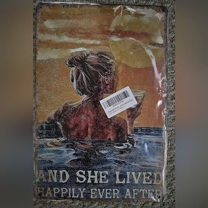 And She Lived Happily Ever After Metal Wall Decor - Beach Rustic